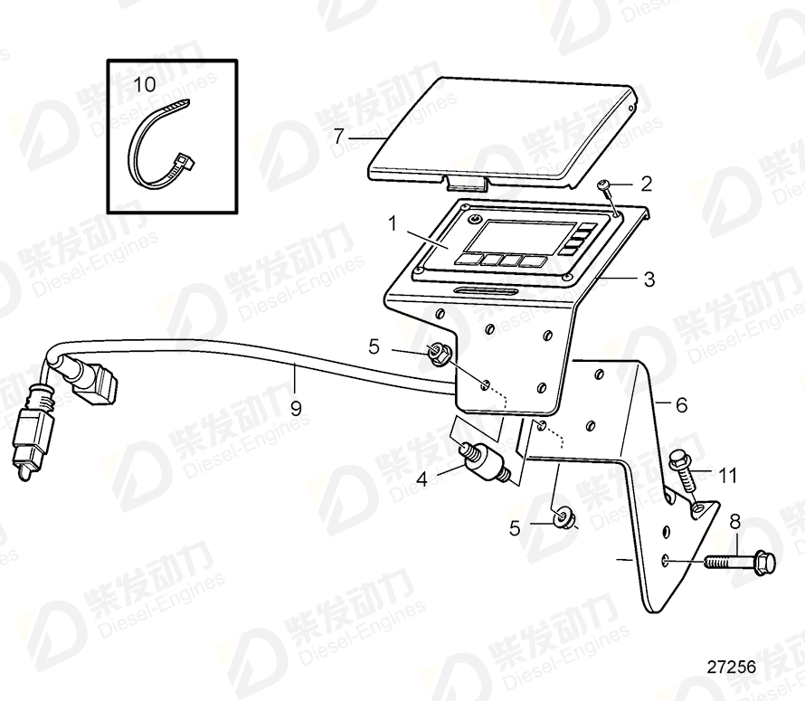 VOLVO Cable harness 21930864 Drawing